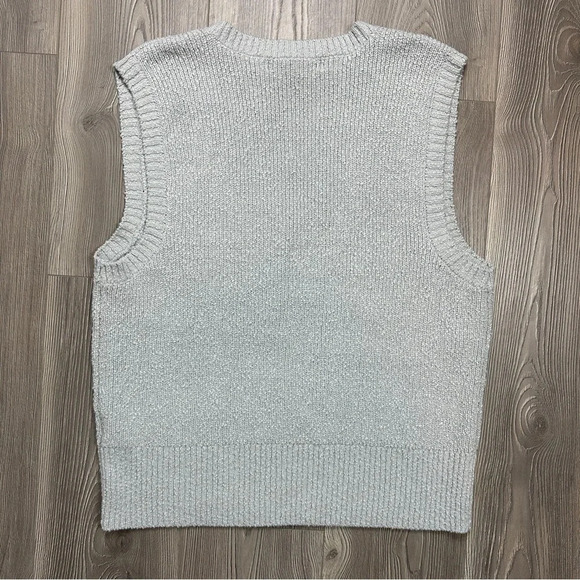 Free People Oversized Gray Sweater Vest - Picture 3 of 3